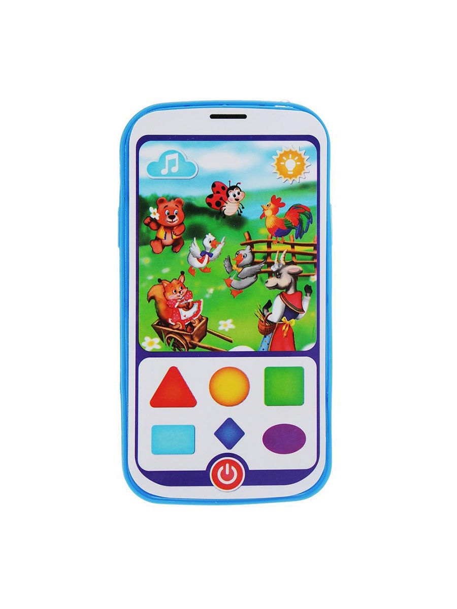 Игроленд игрушка электронная обучающий смартфон со сказками, пластик