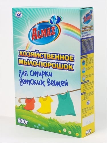 Almaz Хозяйственное Мыло-Порошок для стирки детских вещей 600 гр