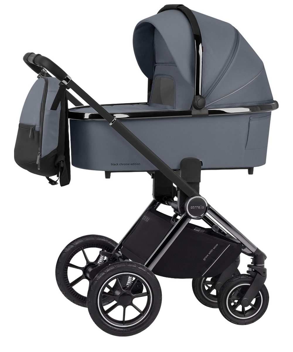 Коляска детская Carrello Ultimo Air Chrome CRL-6516 2023 2 в 1 надувные колеса