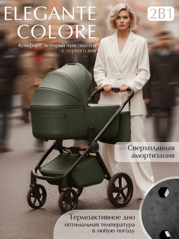 Коляска детская SBL Elegante Therma (Colore)  2в1	
