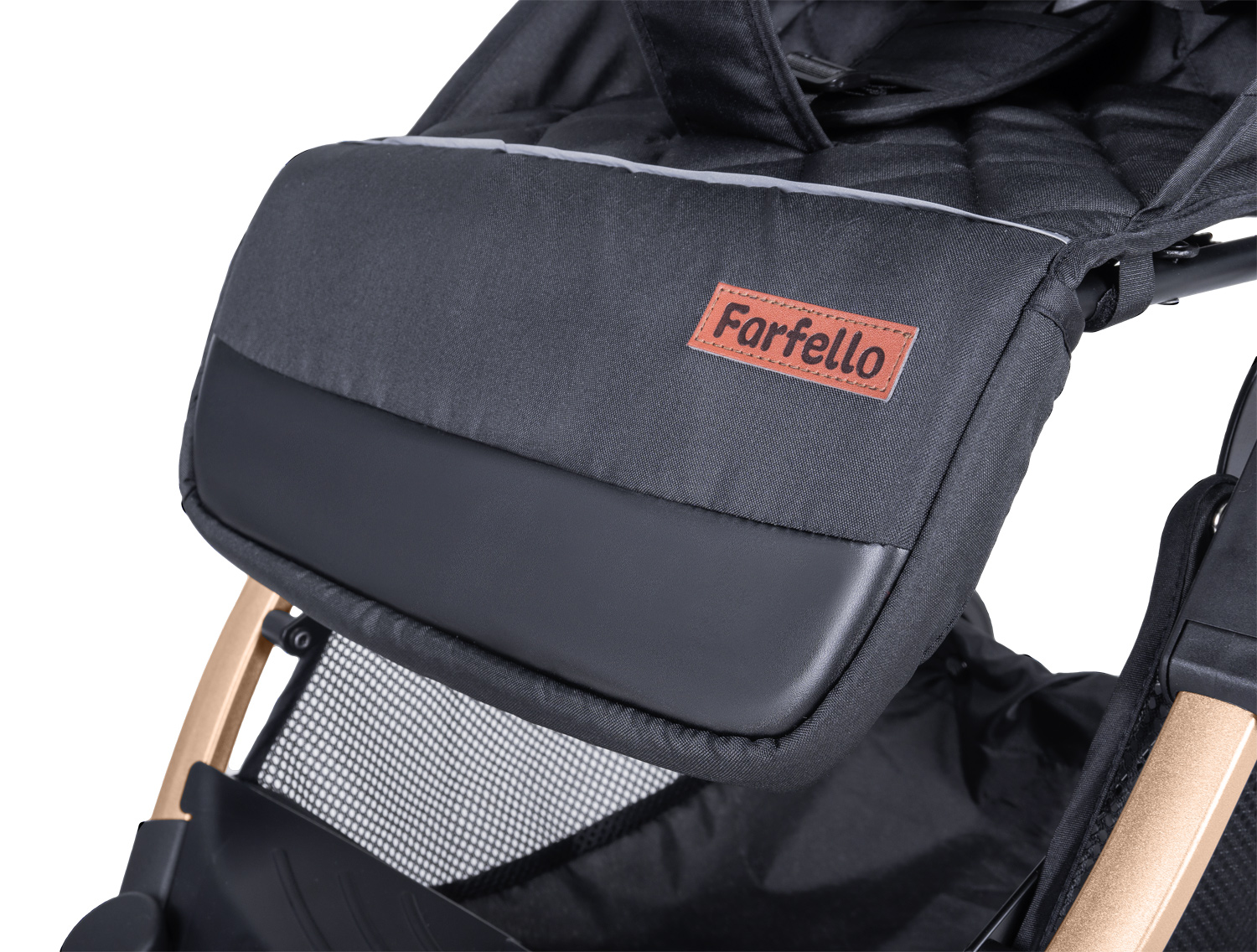 Коляска детская прогулочная Farfello Comfy Go цвет:Golden black