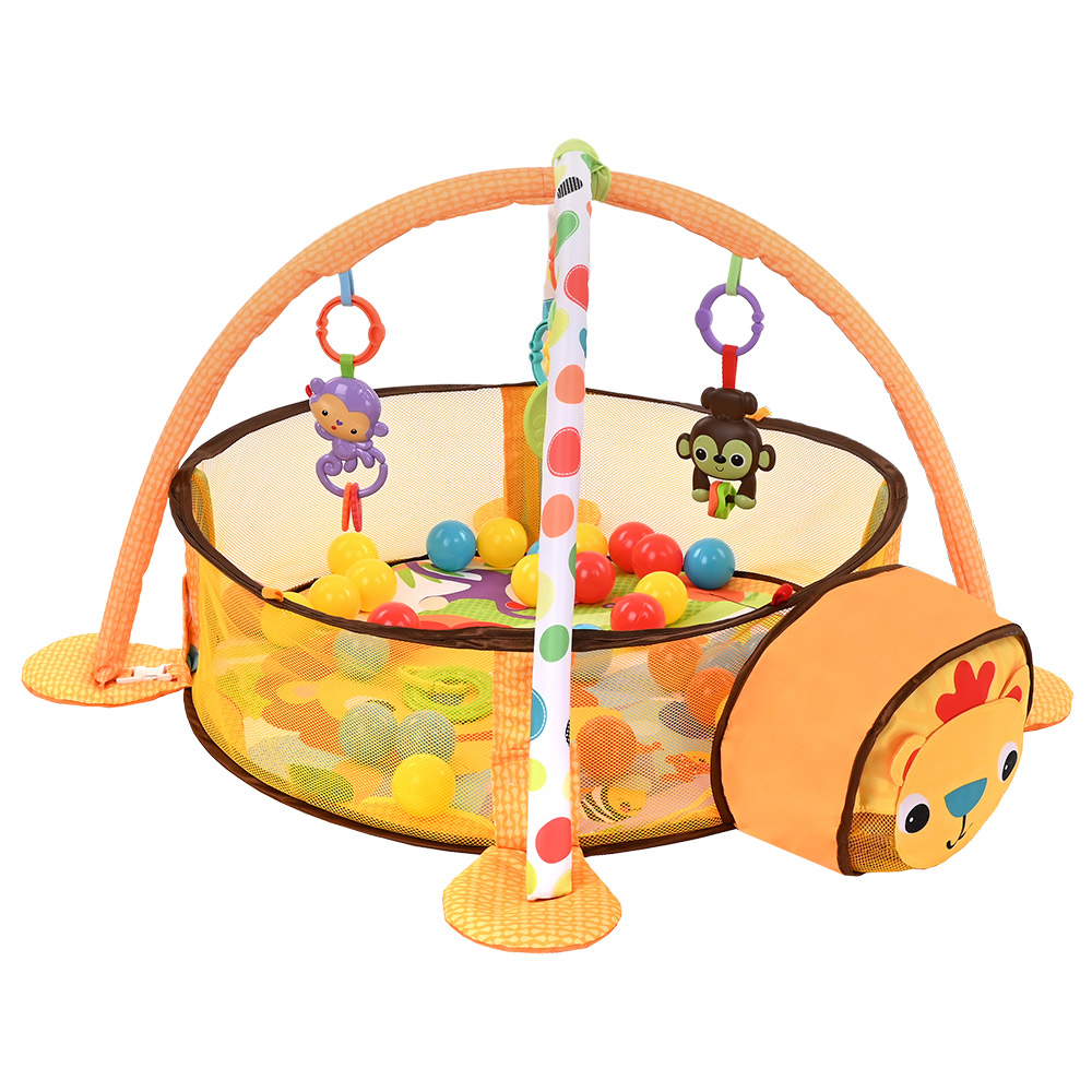 Развивающий коврик PITUSO Львенок,3в1,игрушки,30 шаров,90*75*55 см