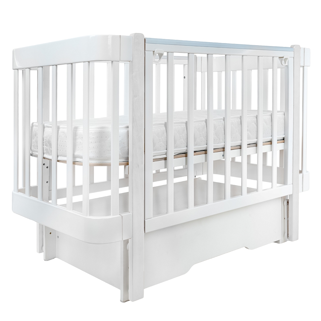 Кровать детская Olivia + маятник/ящик/автостенка 120*60 см 