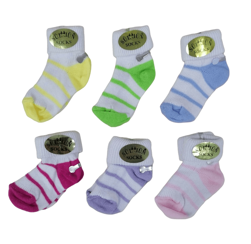 Детские носочки для новорожденных "Полоска"