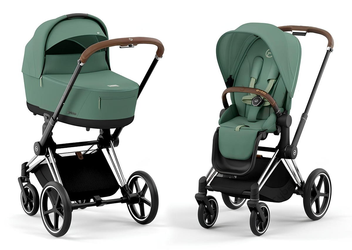 Коляска 2 в 1 Cybex Priam IV шасси Chrome Brown 