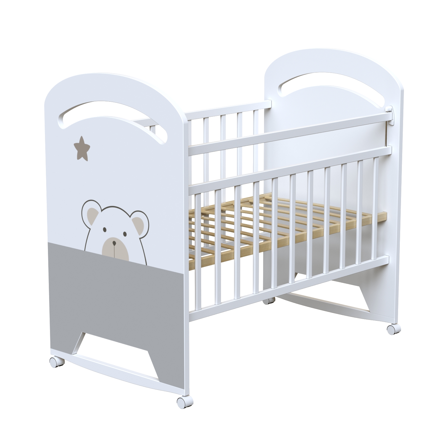 Кровать детская ВДК BIRBA колесо-качалка