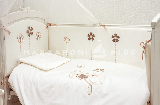Комплект в кроватку Makkaroni Kids Bunny 125х65 (6 предметов)