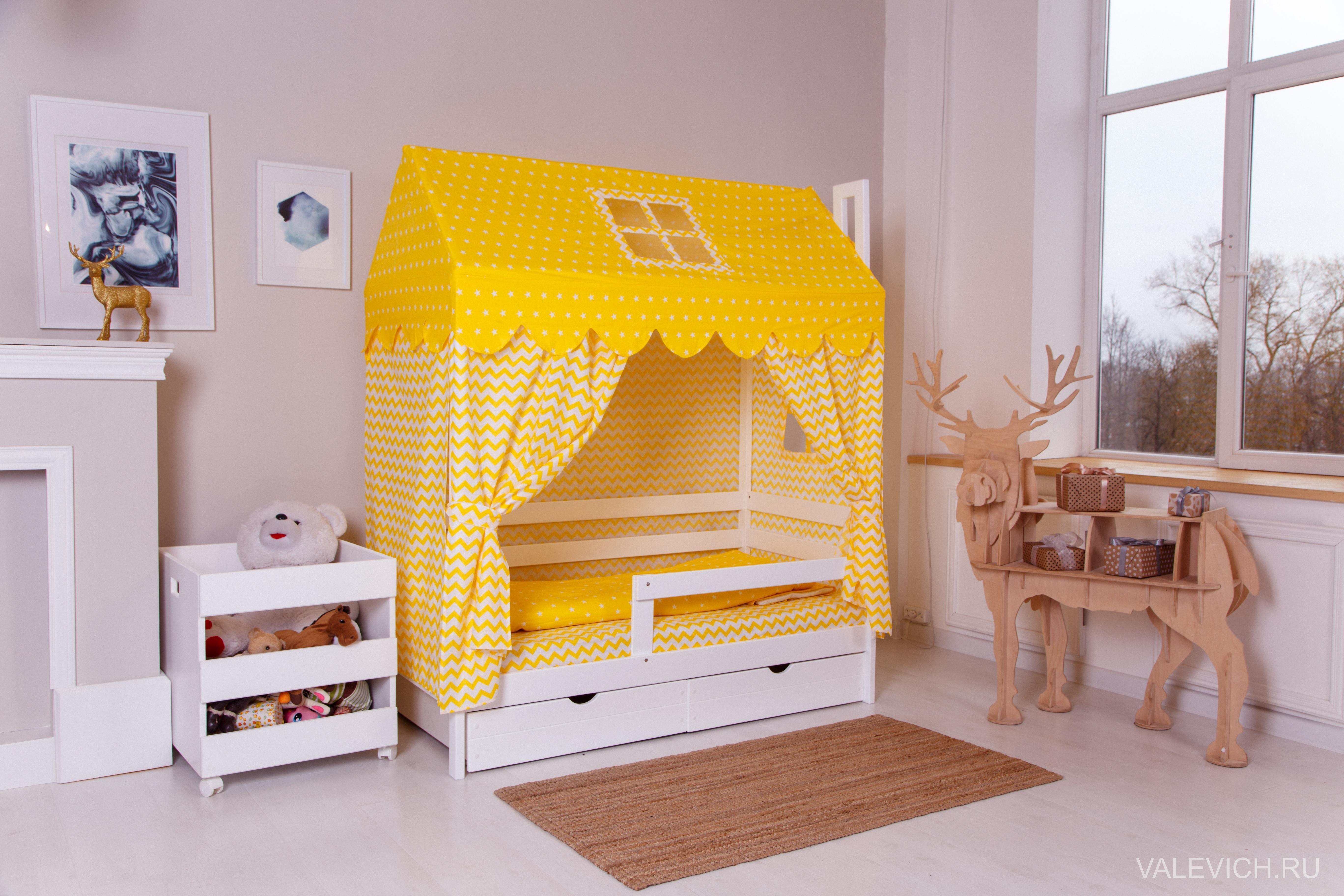 Кровать Dream Home с ящиками Цвет: натуральный