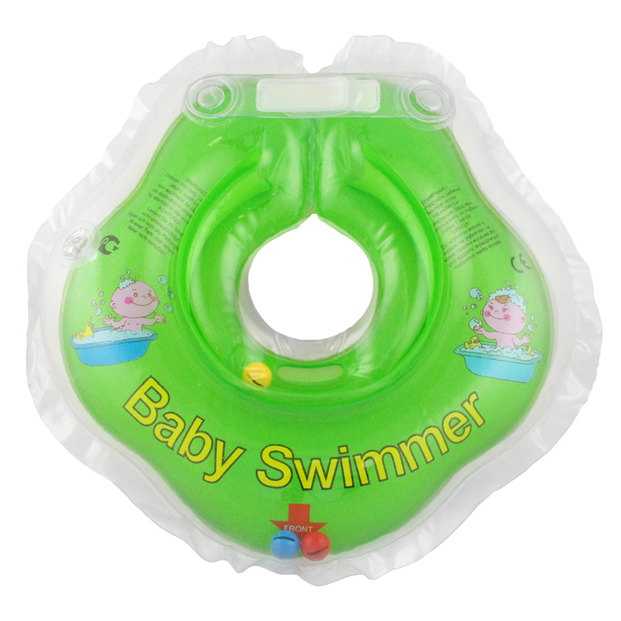 BABY SWIMMER Круг для купания ( 3-12кг) +внутри погремушка