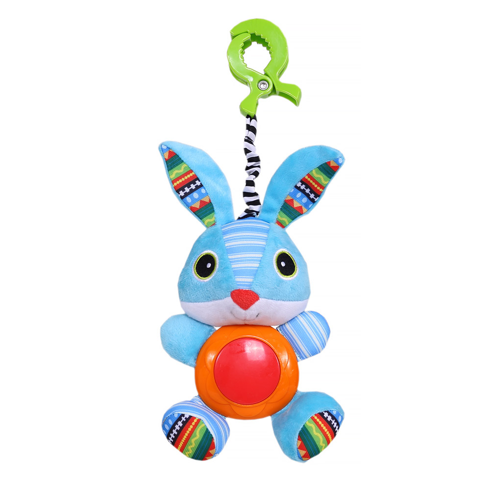 Игрушка-подвеска на прищепке Biba Toys "Зайка Брюс"