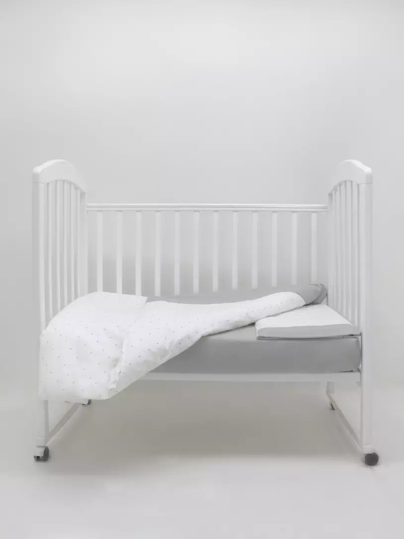  Комплект постельного белья для новорожденных Rant basic COZY серый, поплин