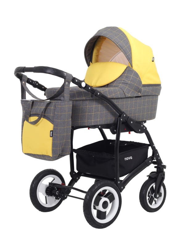 Детская коляска Rant Nova 3 в 1 (Bart Plast) Цвет: 05 серый-желтый