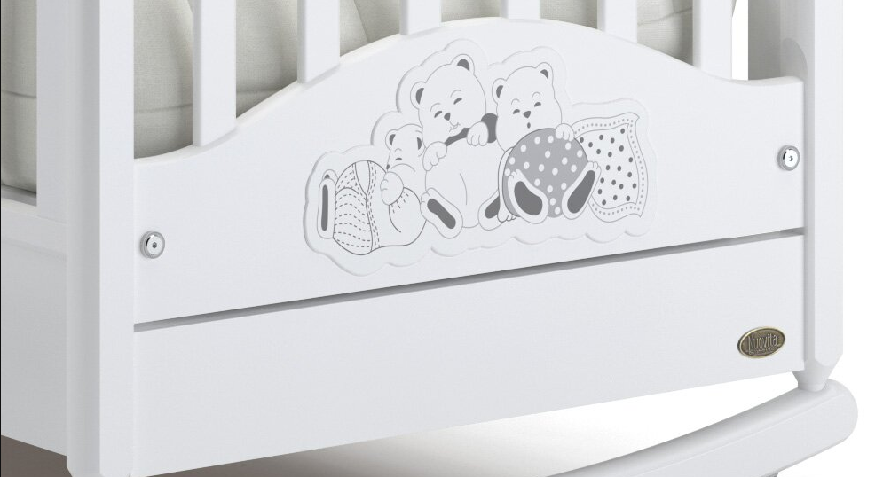 Детская кровать Nuovita Grano dondolo (качалка-колесо) Цвет: Белый