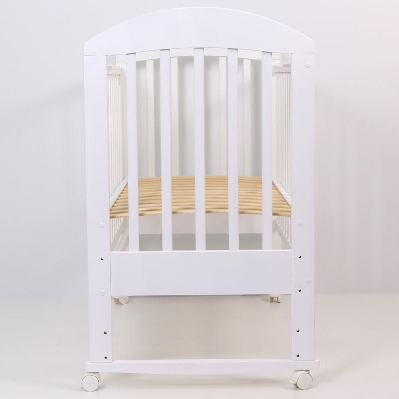 Кроватка детская Топотушки Дарина-2 колесо\качалка Цвет:белый