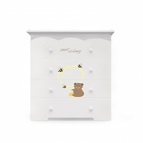 Комод Nuovita Stanzione Honey Bear пеленальный Цвет: Белый