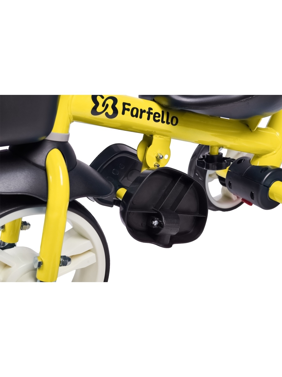 Детский трехколесный велосипед с родительской ручкой (2022) Farfello S-1601 Цвет: Желтый 