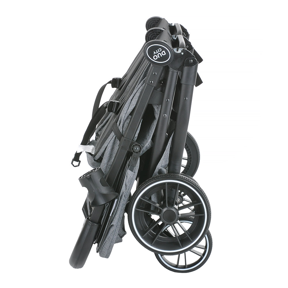Прогулочная коляска для двойни PITUSO DUOCITY для двойни PU Цвет: Dark Grey/Темно-серый