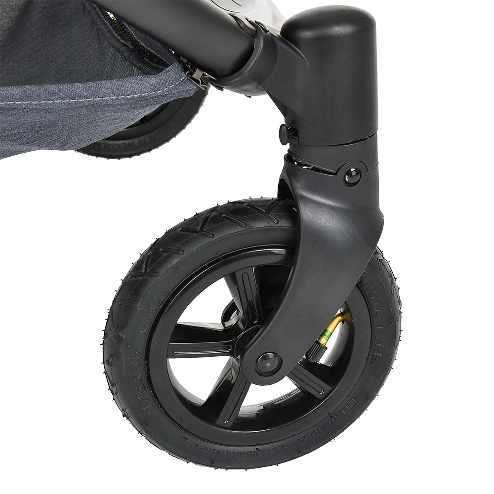 Прогулочная коляска для двойни PITUSO DUOCITY Цвет: Black/Черный