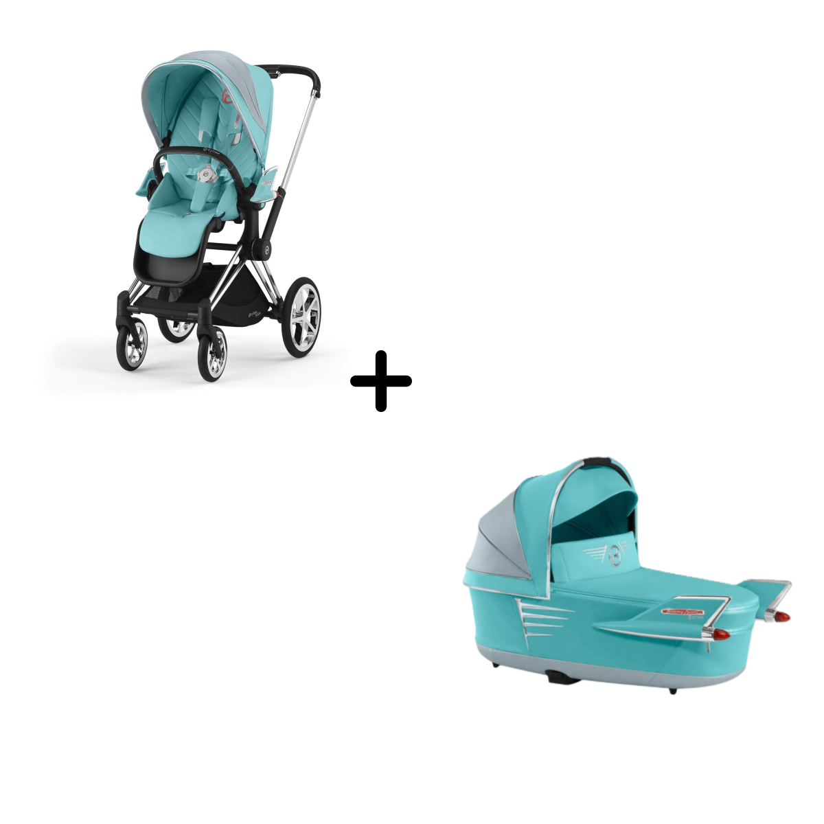 Коляска 2 в 1 Cybex Priam IV Design Collaborations, FE by Jeremy Scott Car