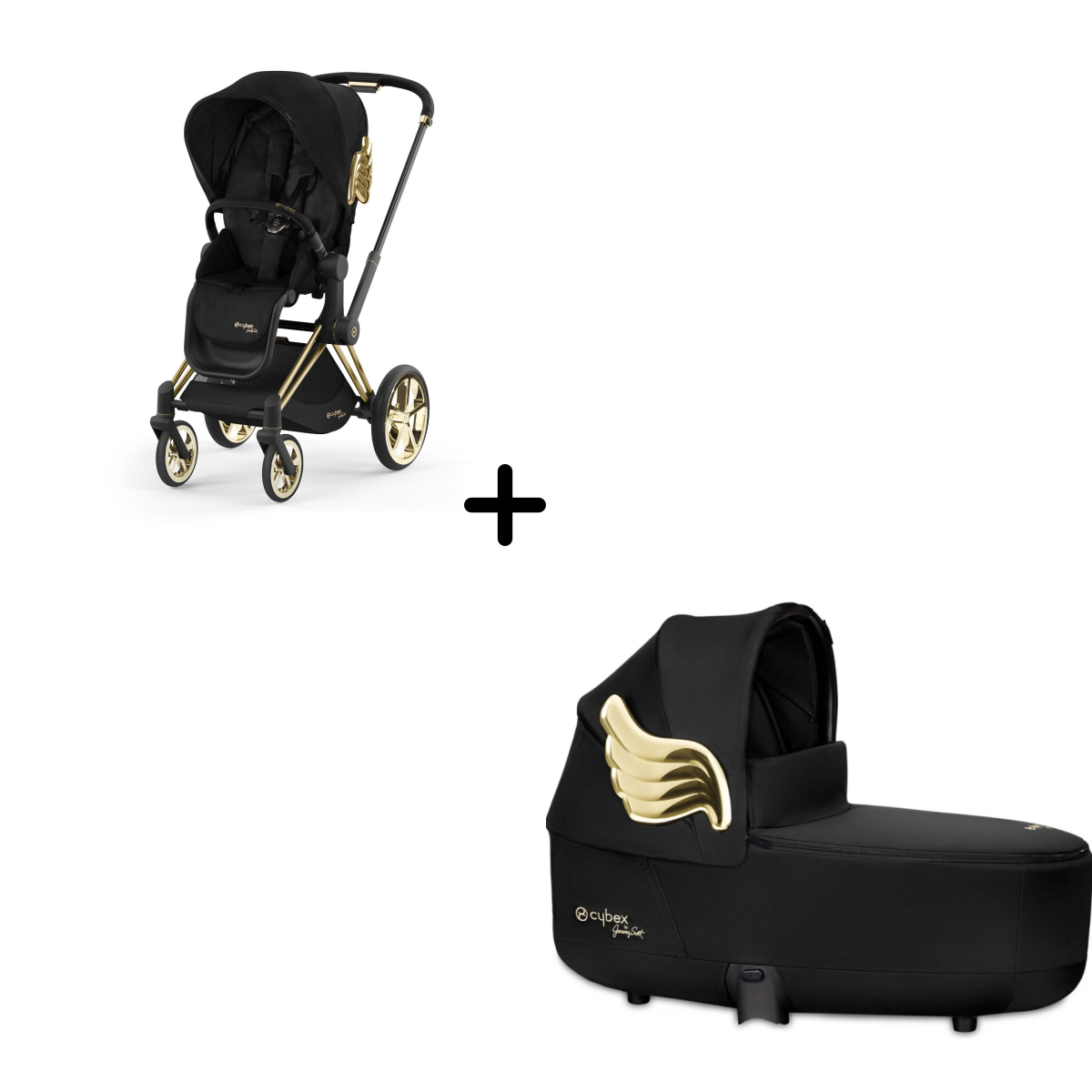 Коляска 2 в 1 Cybex Priam IV Design Collaborations, FE by Jeremy Scott Wings