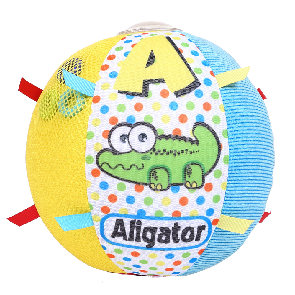 Мягкая игрушка развивающий шар Biba Toys "Аллигатор"