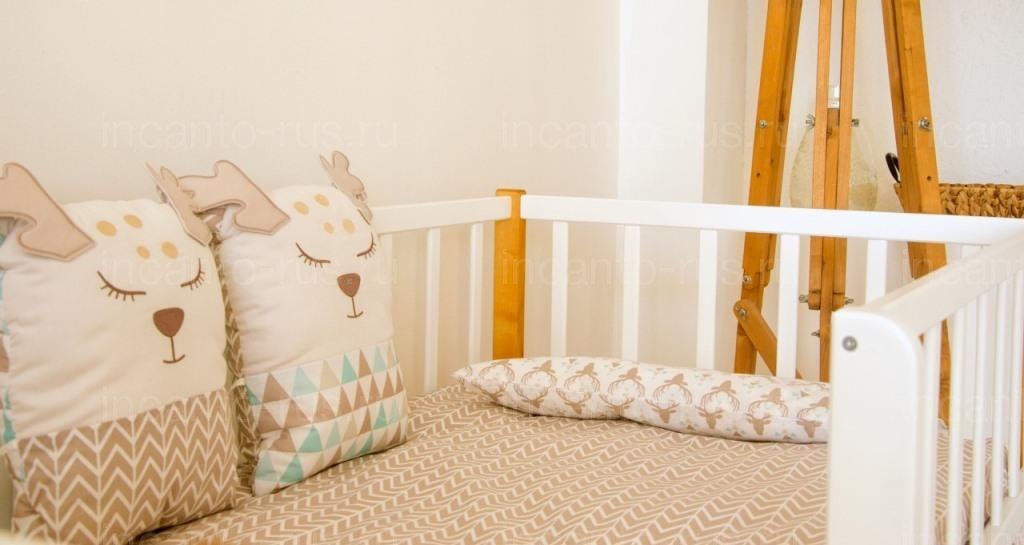Подростковая кровать - софа Incanto Armonia 160*80 см Цвет: Белый /натуральные ножки