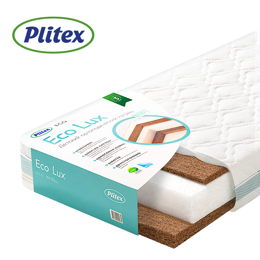 Матрас в кроватку PLITEX  Eco Lux (119х60х12см)