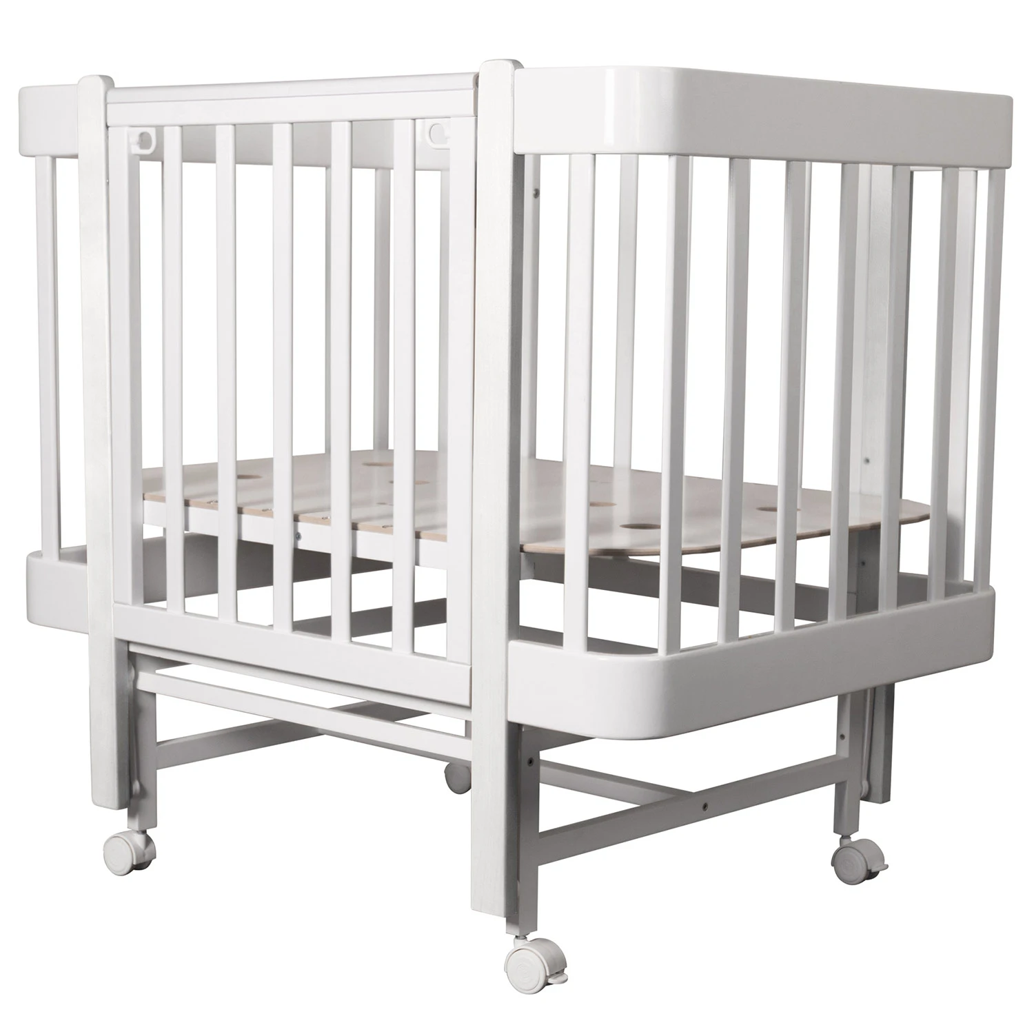 Кровать детская Indigo Tiny продольный маятник на колесах