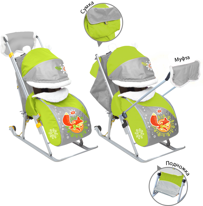 Санки-коляска для детей